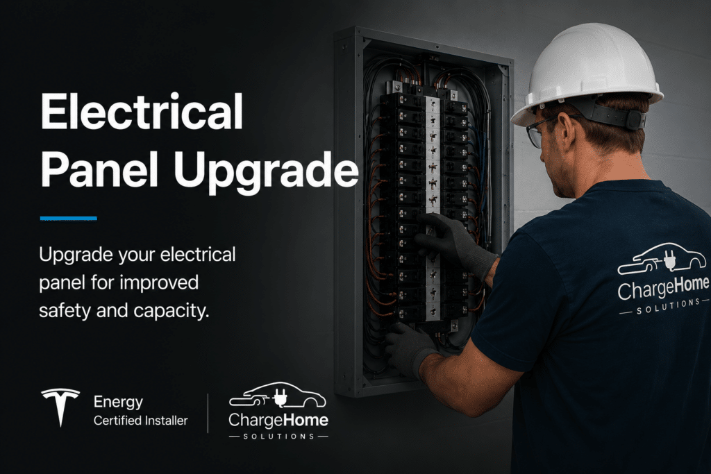 Electrical Panel Upgrade - Charge Home Solutions, Tesla Energy Certified Installer