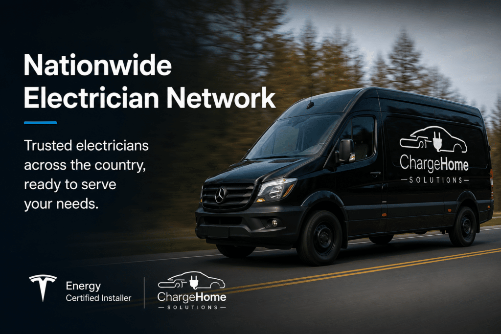 Nationwide Electrician Network - Charge Home Solutions, Tesla Energy Certified Installer
